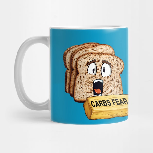 Curbs Fear Me Parody - Carbs Fear Me by Shirt for Brains